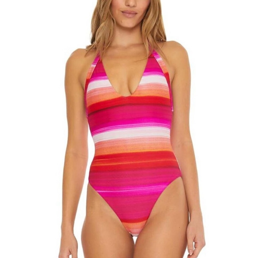 NWT Trina Turk Solstice Plunge One Piece Swimsuit